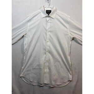 Bonobos Mens White Dress Shirt Tailored Fit 16.5 36 Stretch